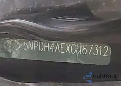 2016 Hyundai Elantra Se из США, поврежденный, VIN 5NPDH4AEXGH673127